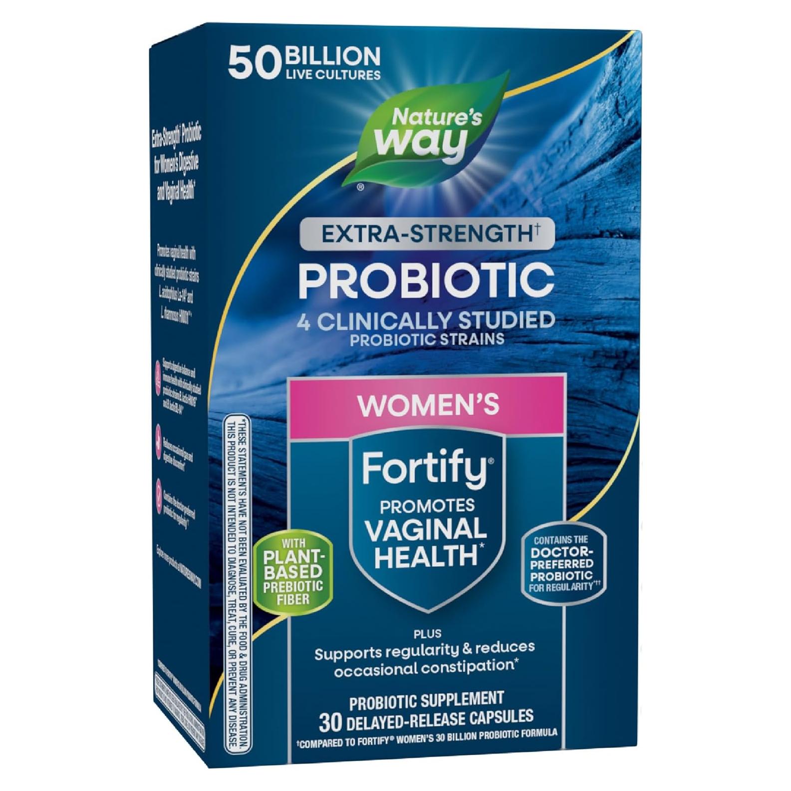 Probiotico Extra Fuerte Nature's Way 50 Mil Millones 30 Cápsulas