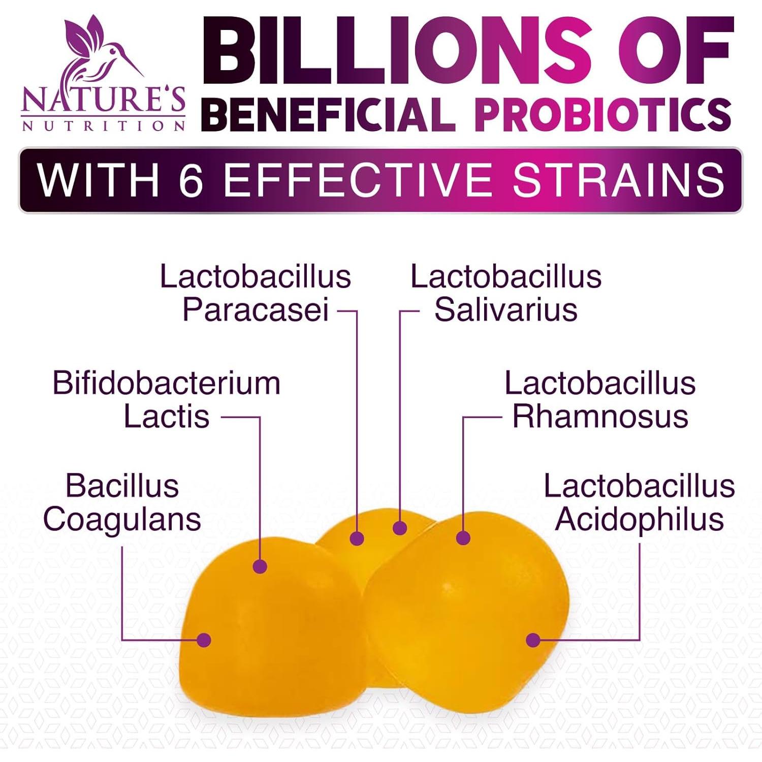 Gomitas Probioticas Naturaleza 120 Unidades 5 Mil Millones CFU