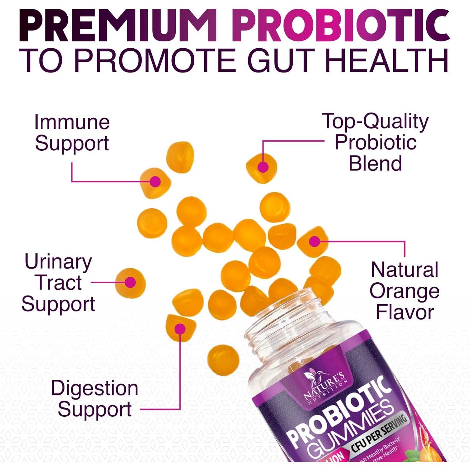 Gomitas Probioticas Naturaleza 120 Unidades 5 Mil Millones CFU