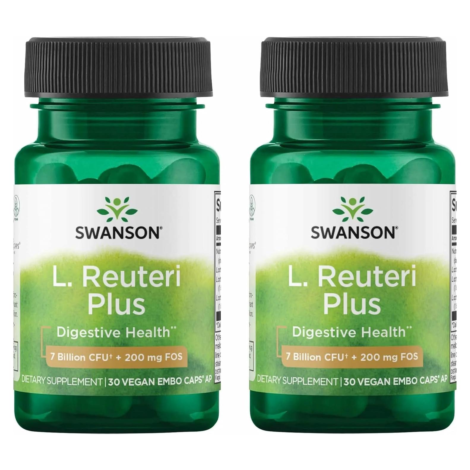 Probiotico Swanson L. Reuteri Plus 30 Cápsulas Vegetales