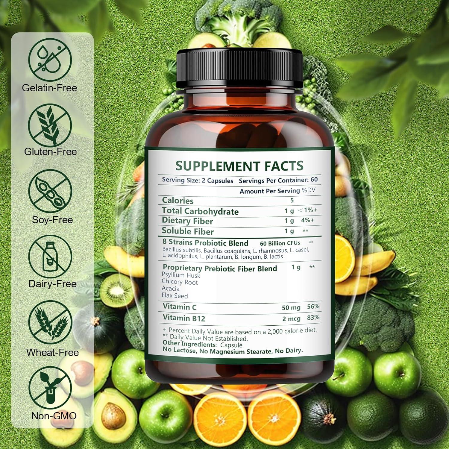 Suplemento de Fibra Prebiótica Nature Target 120 Cápsulas