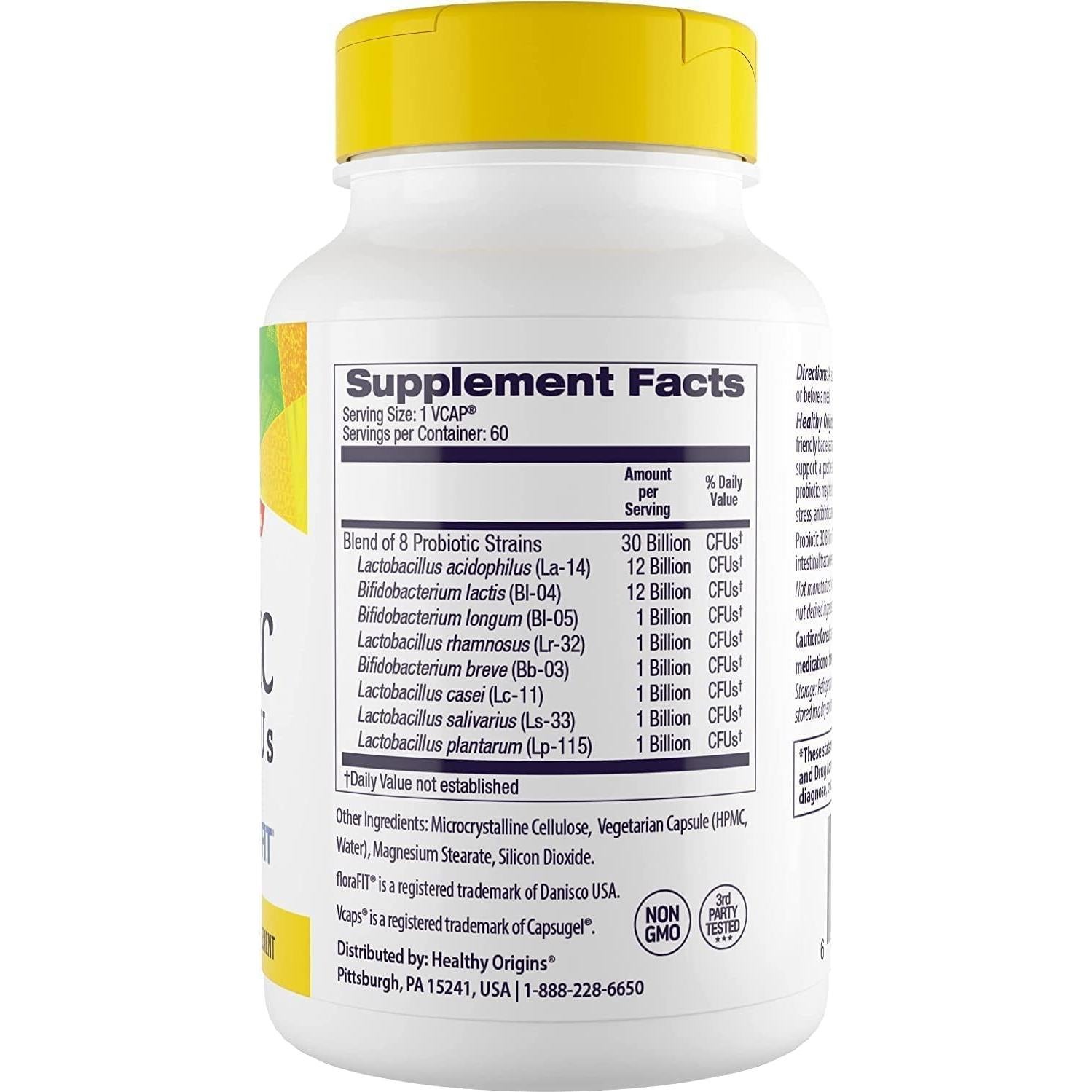 Probiotico Origenes Saludables 30 Mil Millones CFU 60 Cápsulas