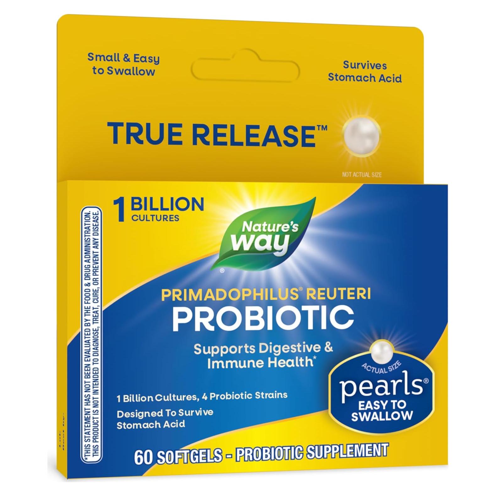 Perlas Probióticas Nature's Way Reuteri 60 Gelatinas Blandas