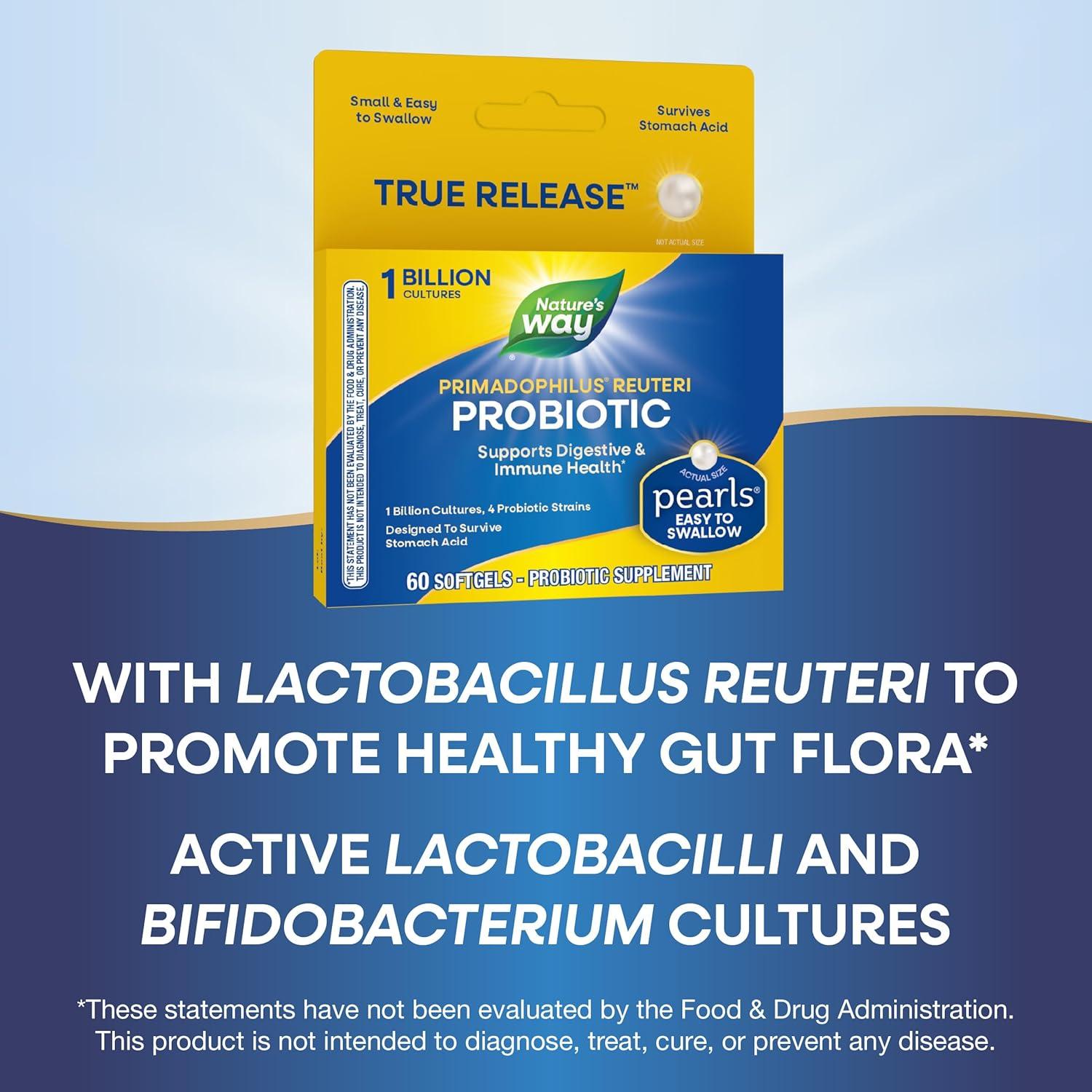 Perlas Probióticas Nature's Way Reuteri 60 Gelatinas Blandas