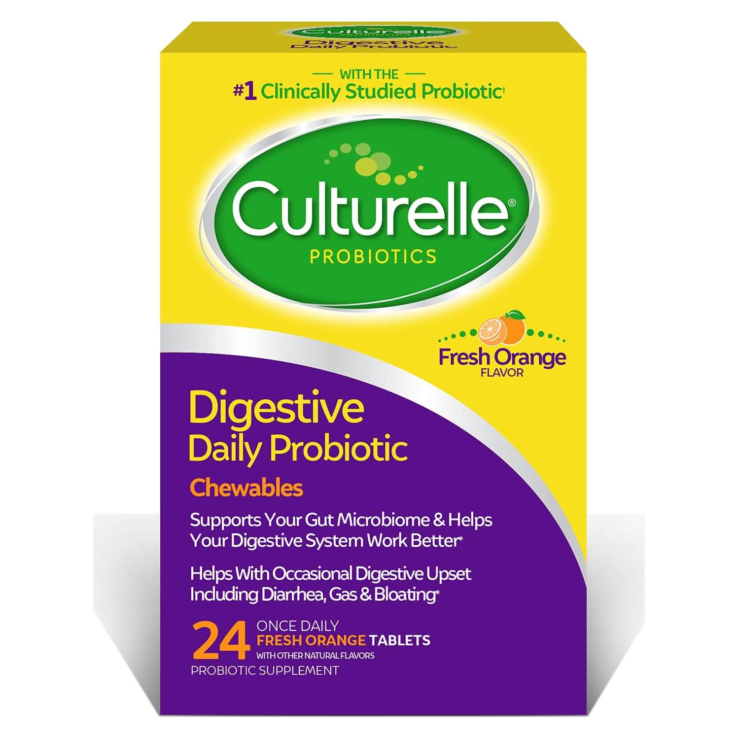Culturelle Probioticos Masticables 24 Conteo - Salud Digestiva