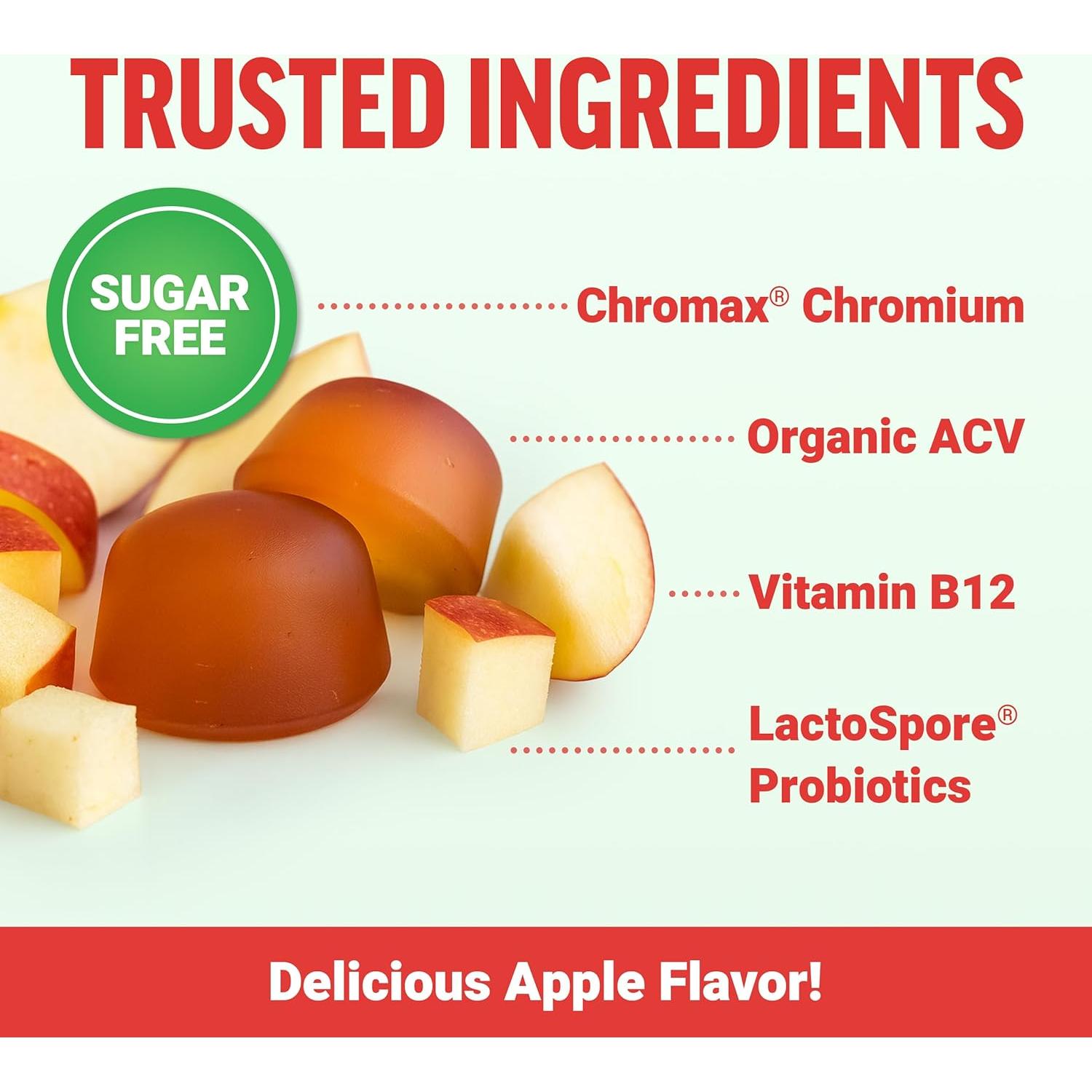 Gomitas ProbioSlim Keto ACV Force Factor 120ct Sabor Manzana