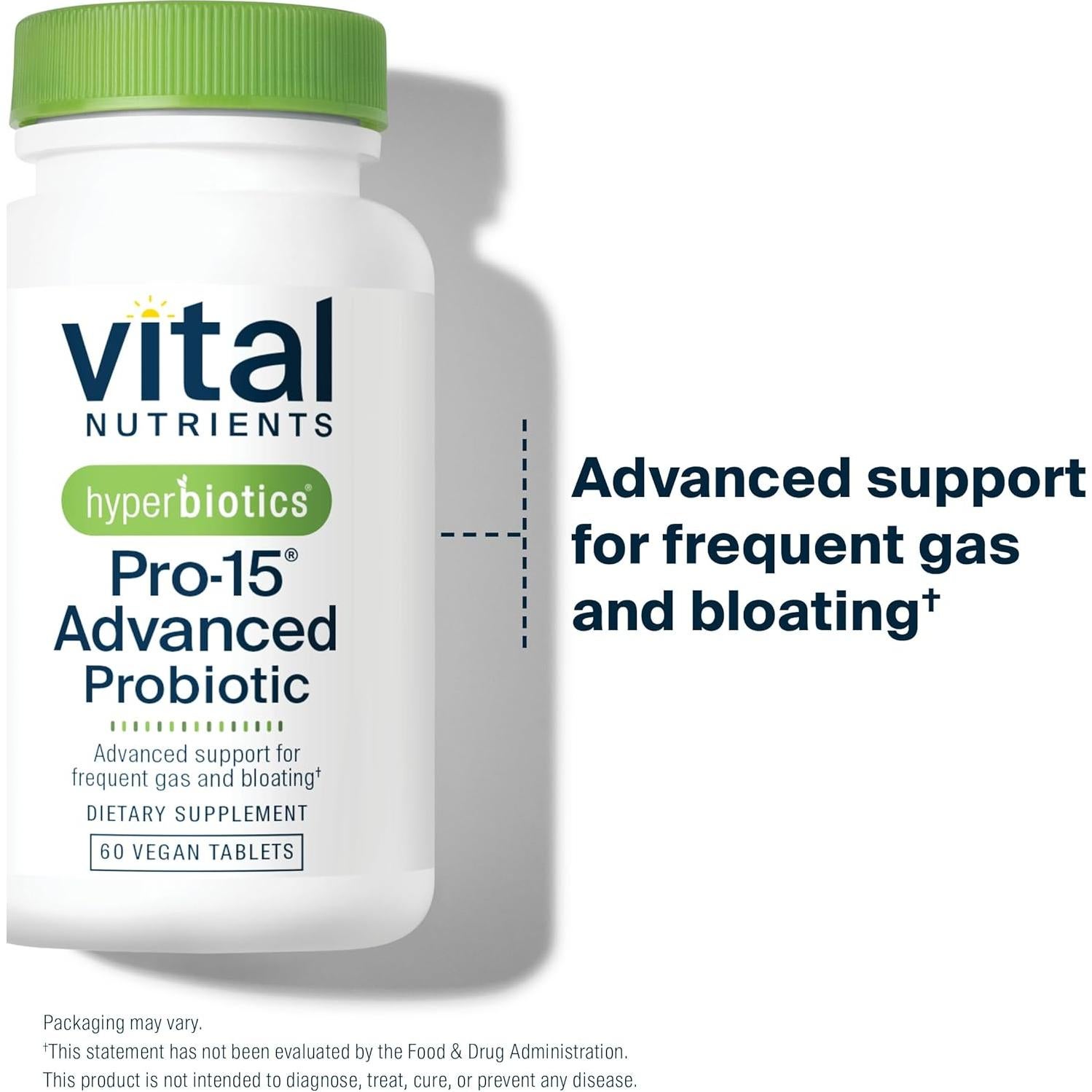 Probioticos Avanzados Hyperbiotics Pro-15 60 Tabletas Veganas