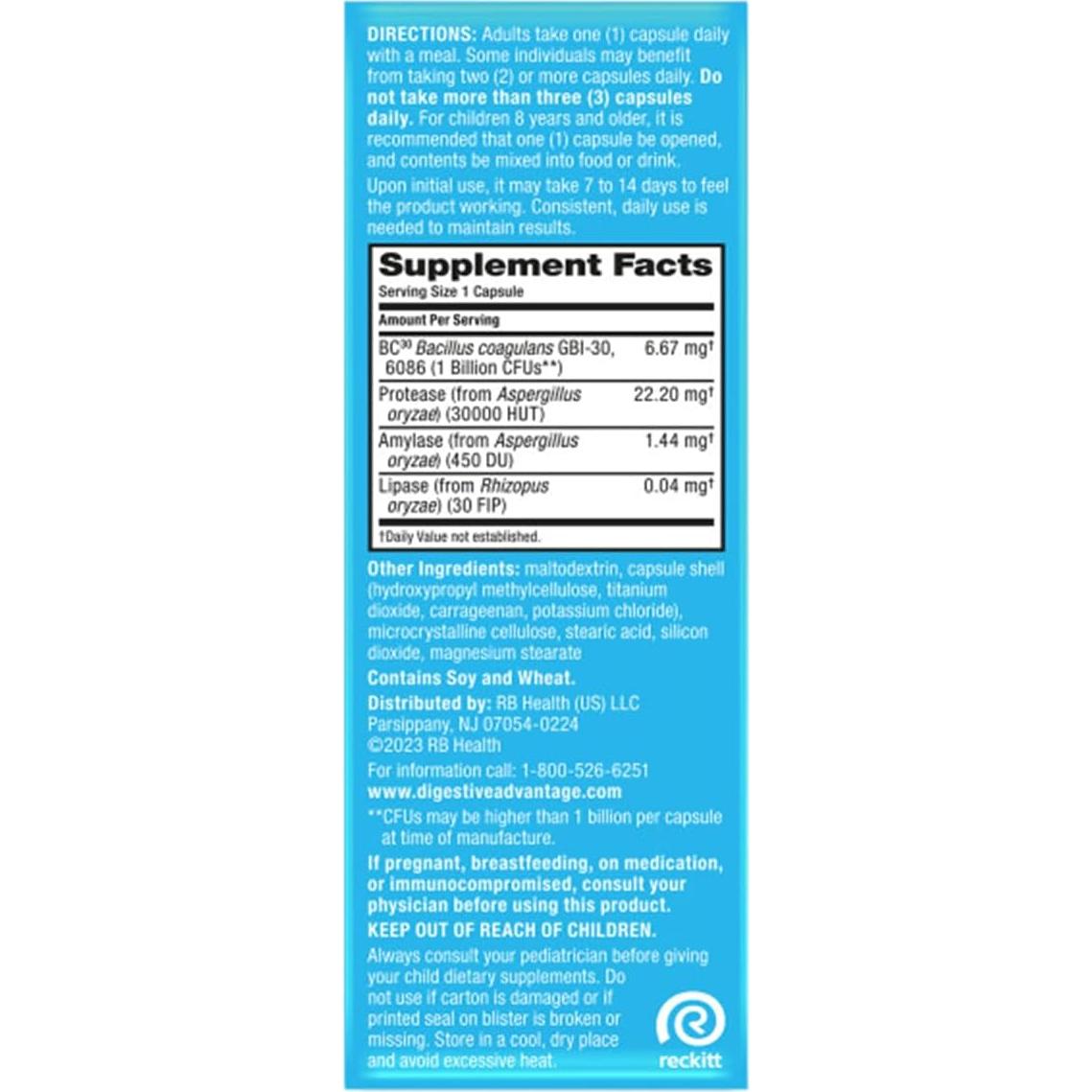 Ventaja Digestiva Probióticos IBS 96 cápsulas - Salud Intestinal