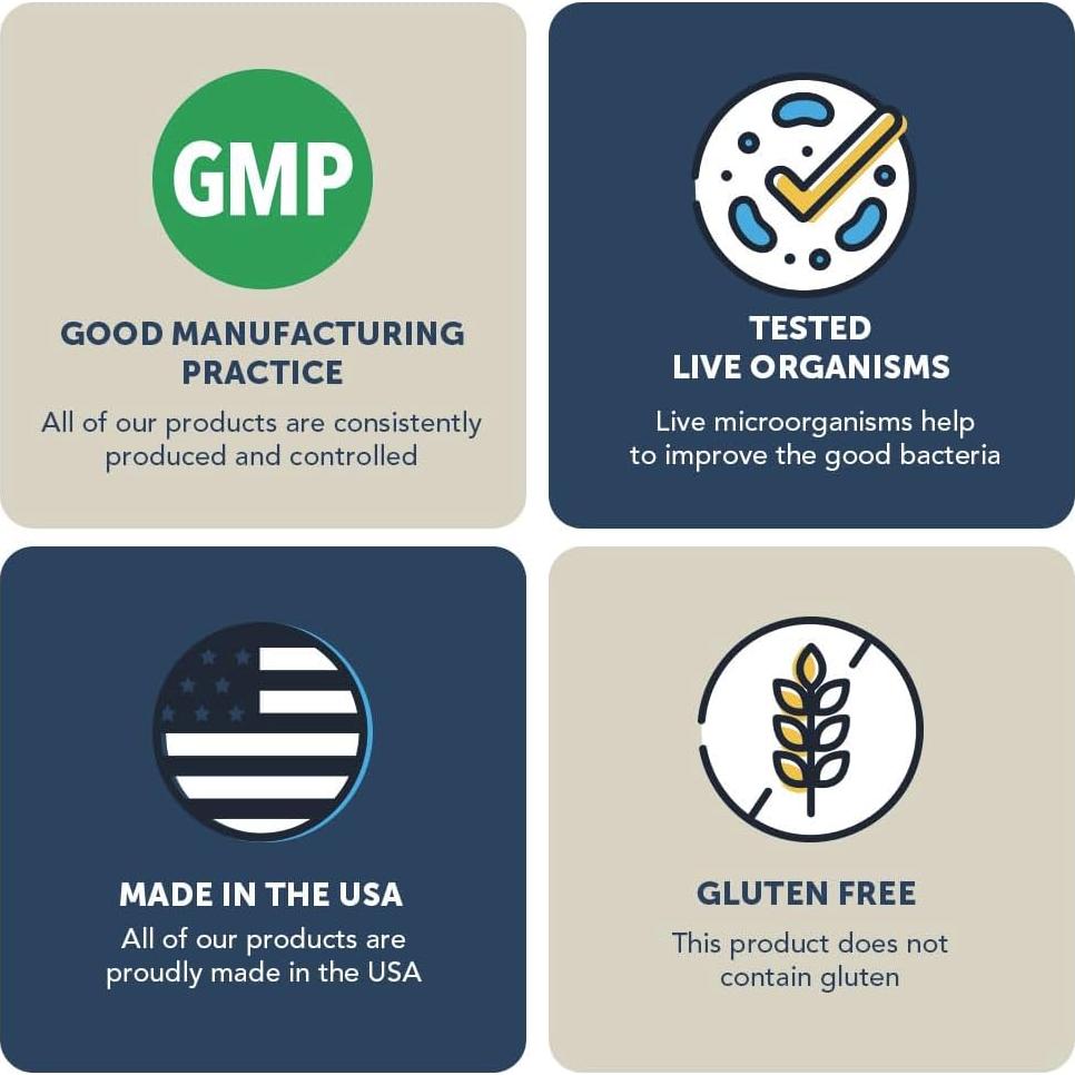 Pro-50 Probioticos Vitamin Bounty 60 Caps 50 Mil Millones CFU