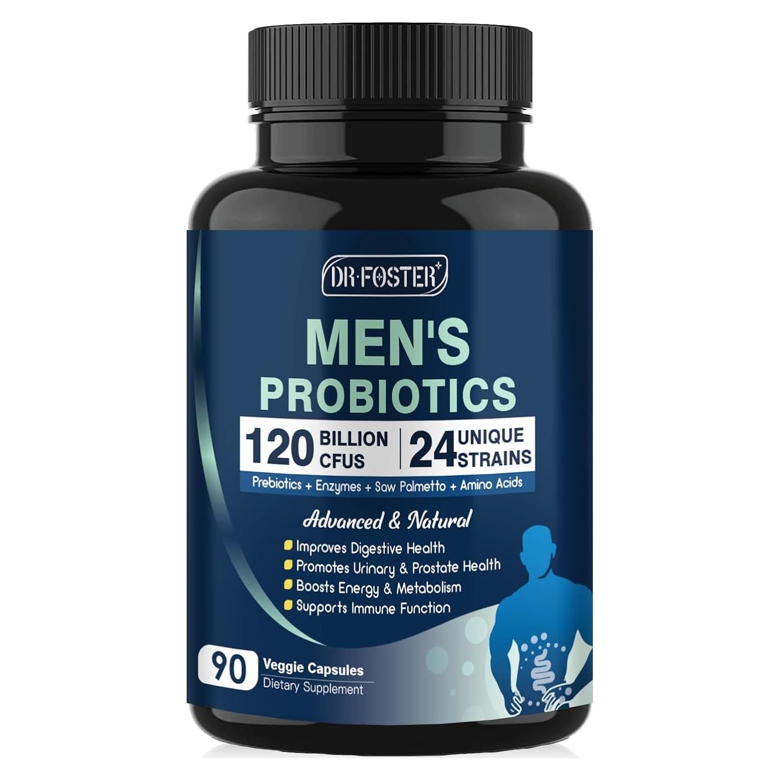 Probioticos Masculinos DRFOSTER 120 Mil Millones 90 Cápsulas