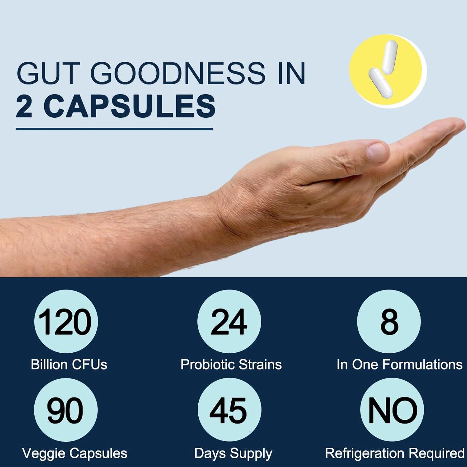 Probioticos Masculinos DRFOSTER 120 Mil Millones 90 Cápsulas