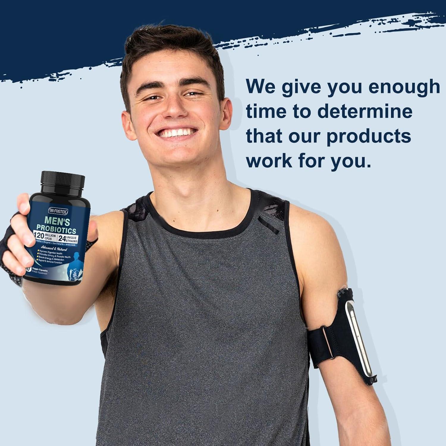 Probioticos Masculinos DRFOSTER 120 Mil Millones 90 Cápsulas