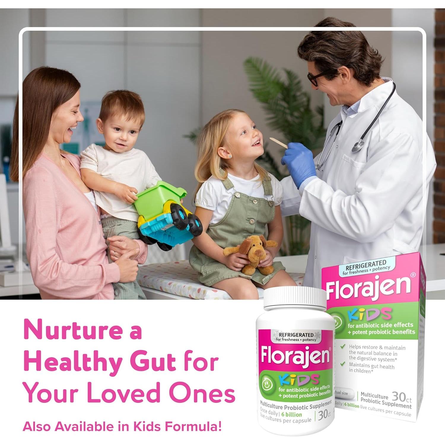 Suplemento Probiotico Florajen Digestion 60 Capsulas Refrigeradas