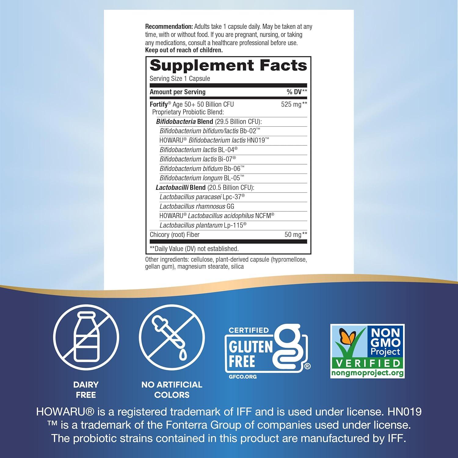 Nature's Way 50+ Probiotico Diario 30 Cápsulas 30 Mil Millones