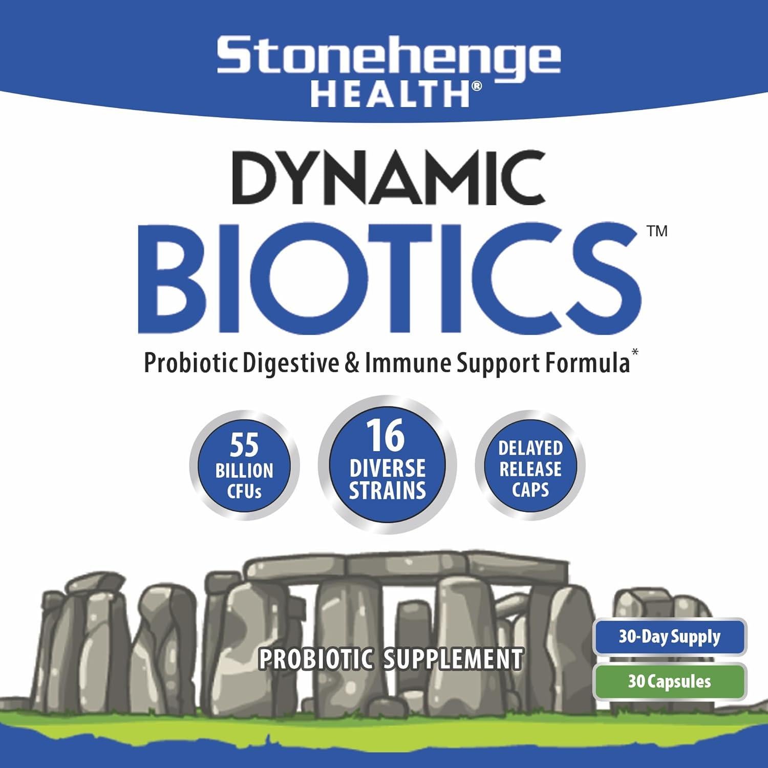 Probioticos Stonehenge Health 55 Mil Millones 16 Cepas 30 Capsulas