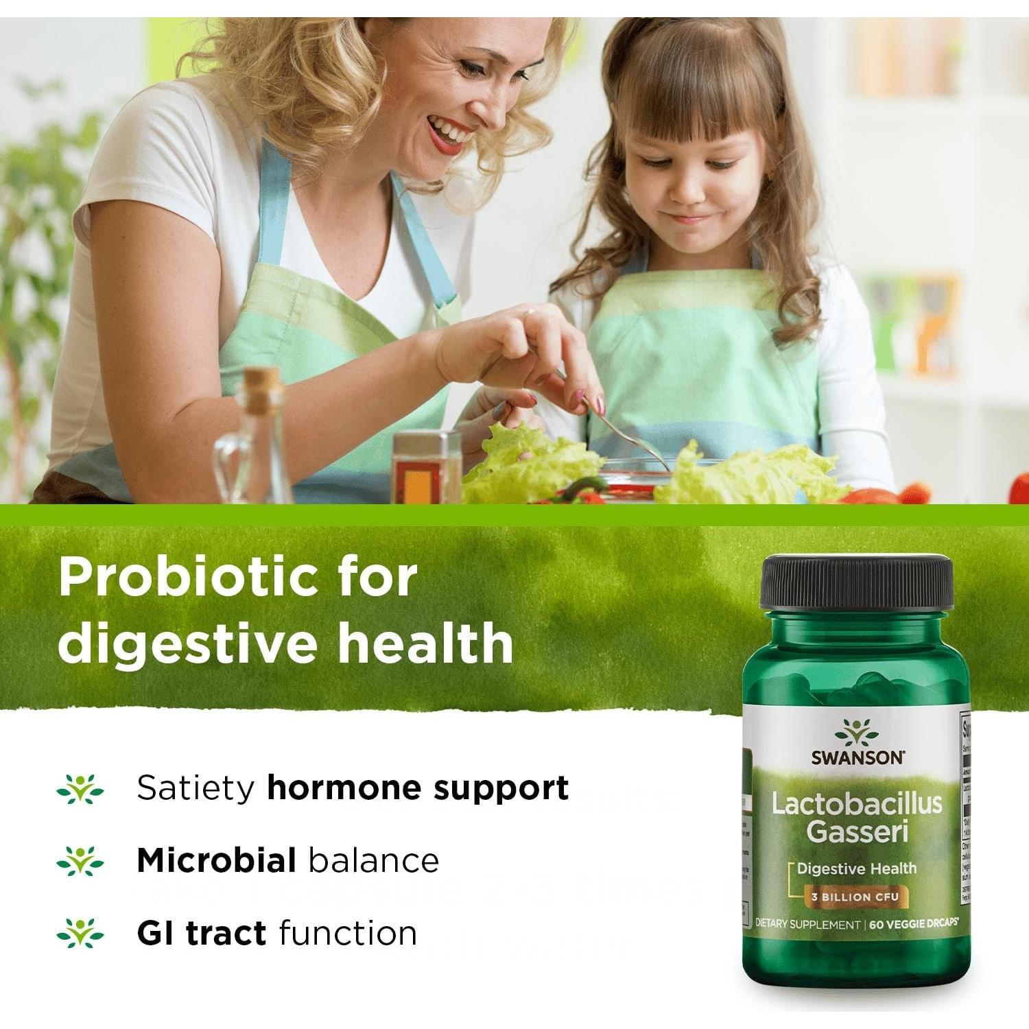 Suplemento Probiotico Swanson Lactobacillus Gasseri 60 Cápsulas