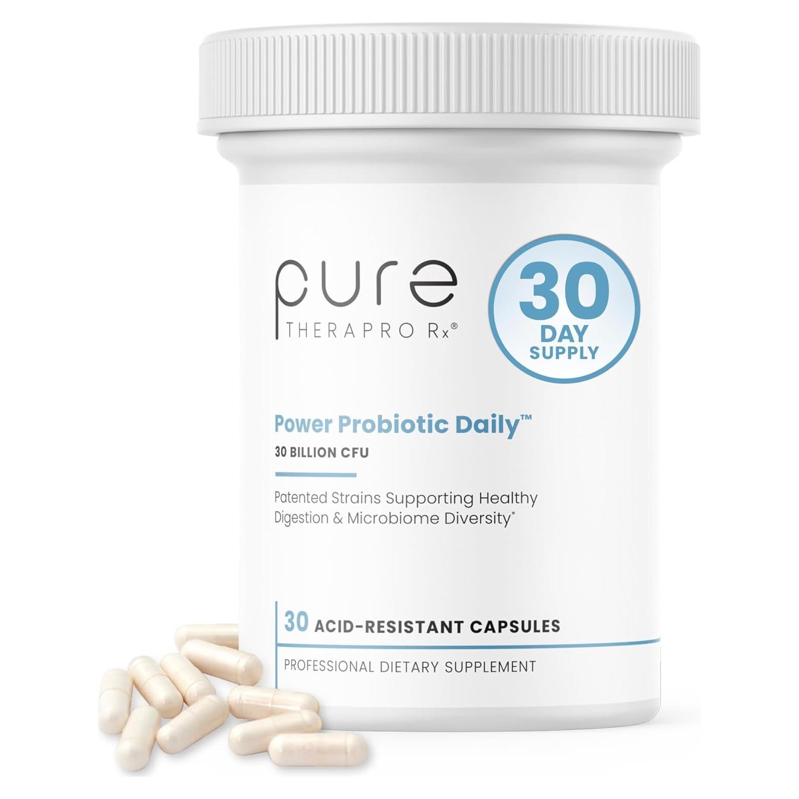 Probiotico Poder Diario Pure Thera - 30 Cápsulas Vegetales