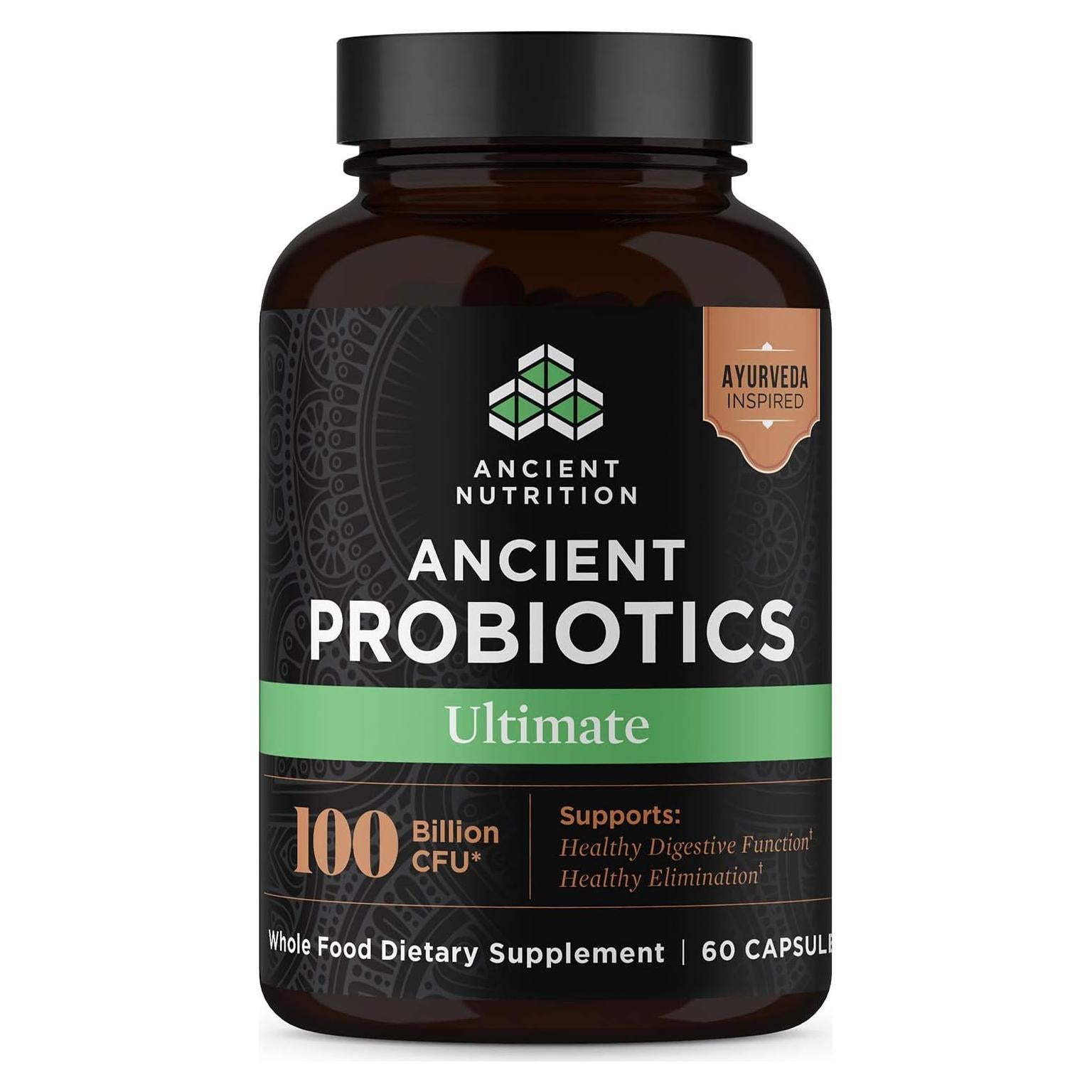 Probioticos Antiguos Nutrición Antigua 60 Cápsulas 100 Mil Millones CFU