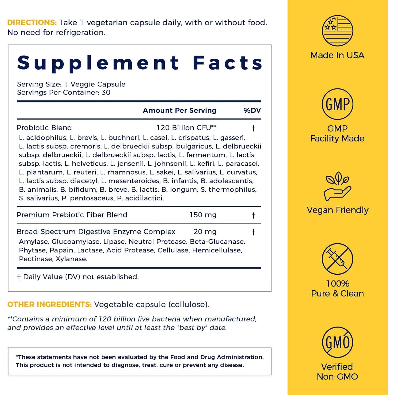 Probioticos NewRhythm 120 Mil Millones CFU 36 Cepas 30ct