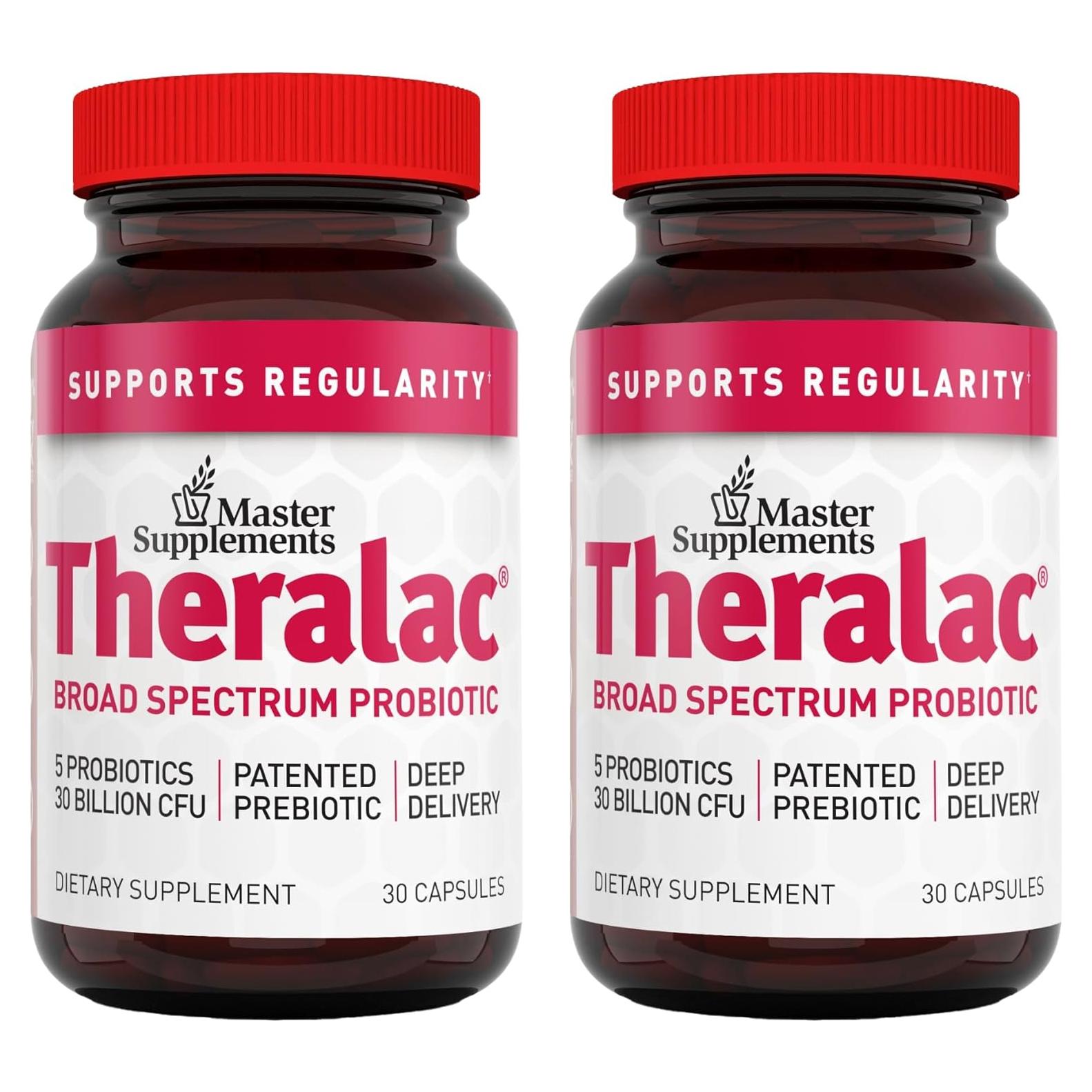 Master Supplements Theralac - 60 Cápsulas Probiotico Salud Digestiva