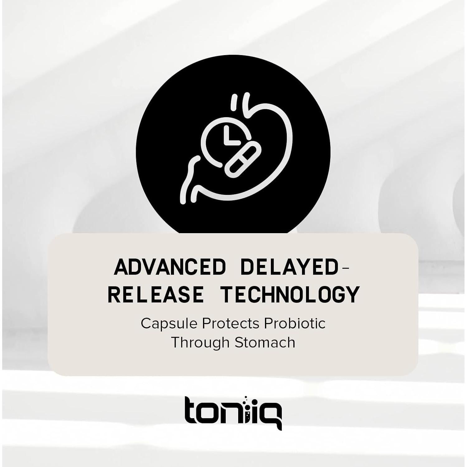 Suplemento Probiótico Toniiq 200 Mil Millones CFU 30 Cepas