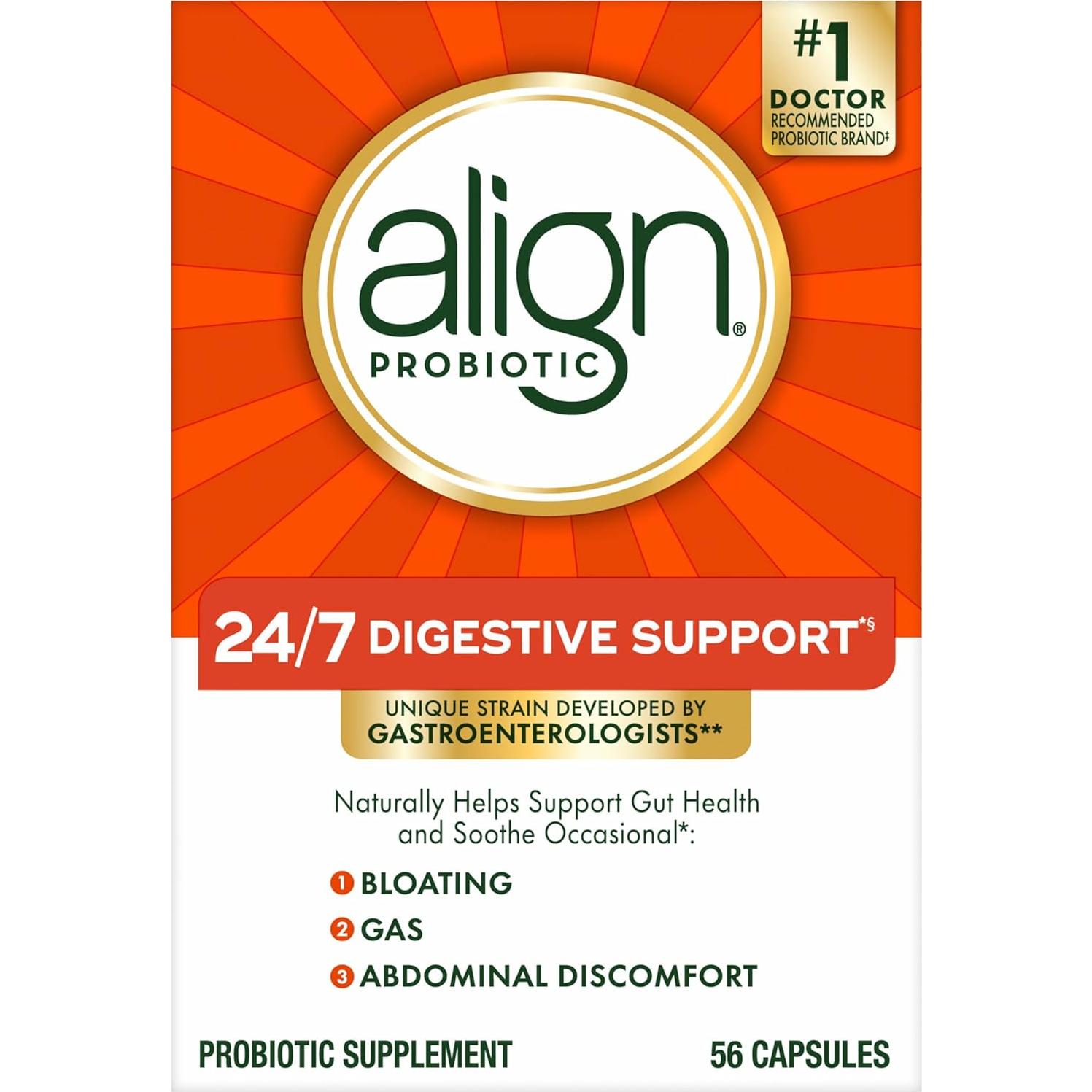Align Probiotic 56 Cápsulas - Suplemento Digestivo Vegetariano