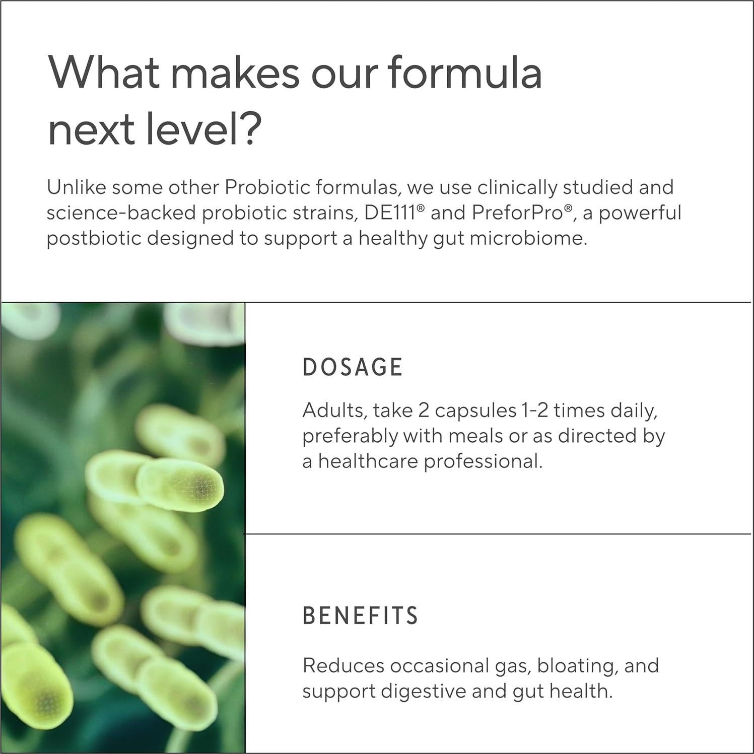 Suplemento Probiotico 4 en 1 Sunergetic - 60 Cápsulas