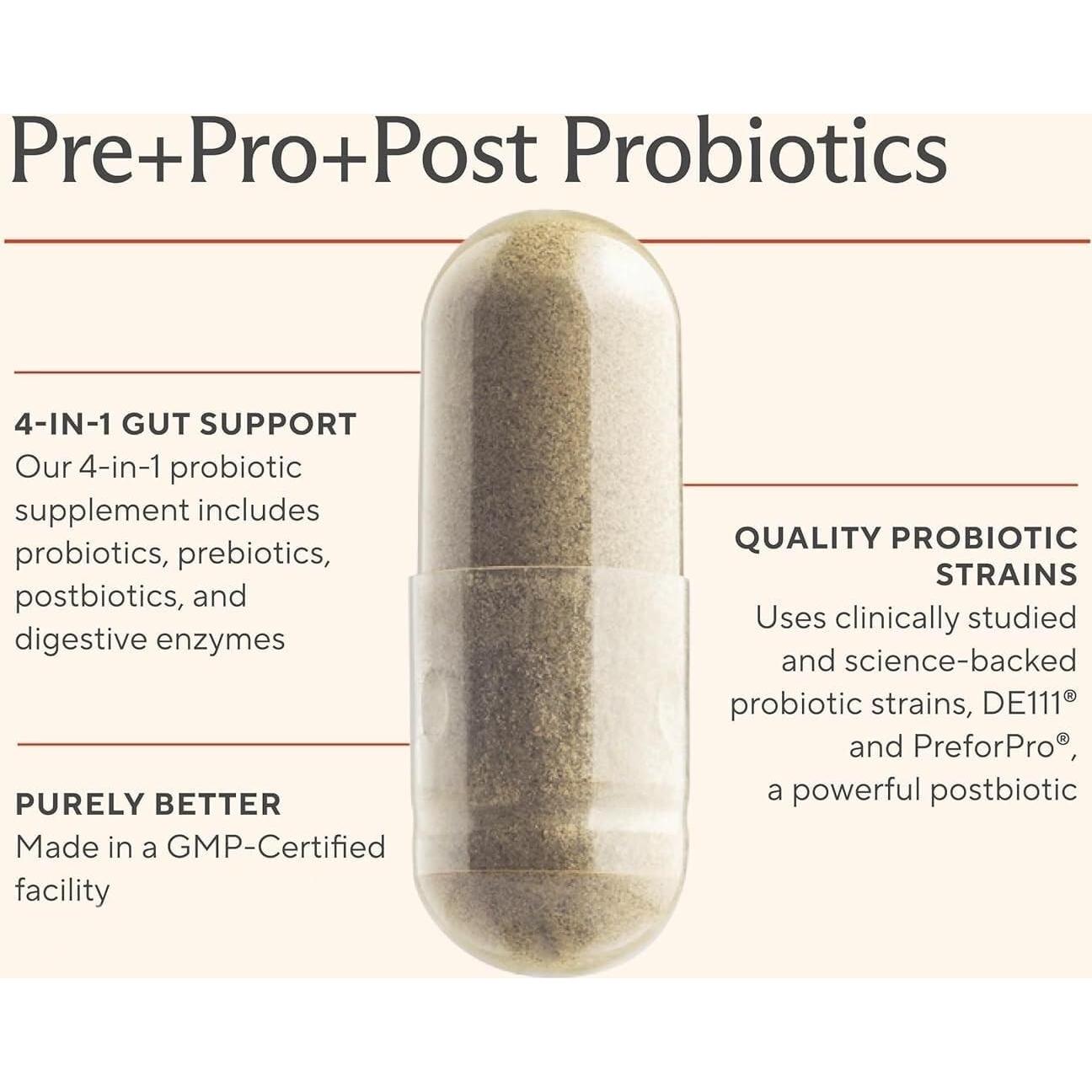 Suplemento Probiotico 4 en 1 Sunergetic - 60 Cápsulas