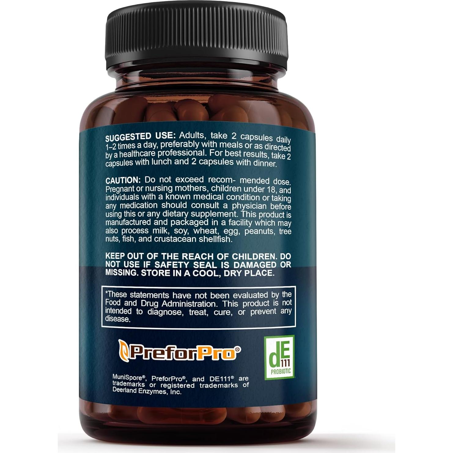 Suplemento Probiotico 4 en 1 Sunergetic - 60 Cápsulas