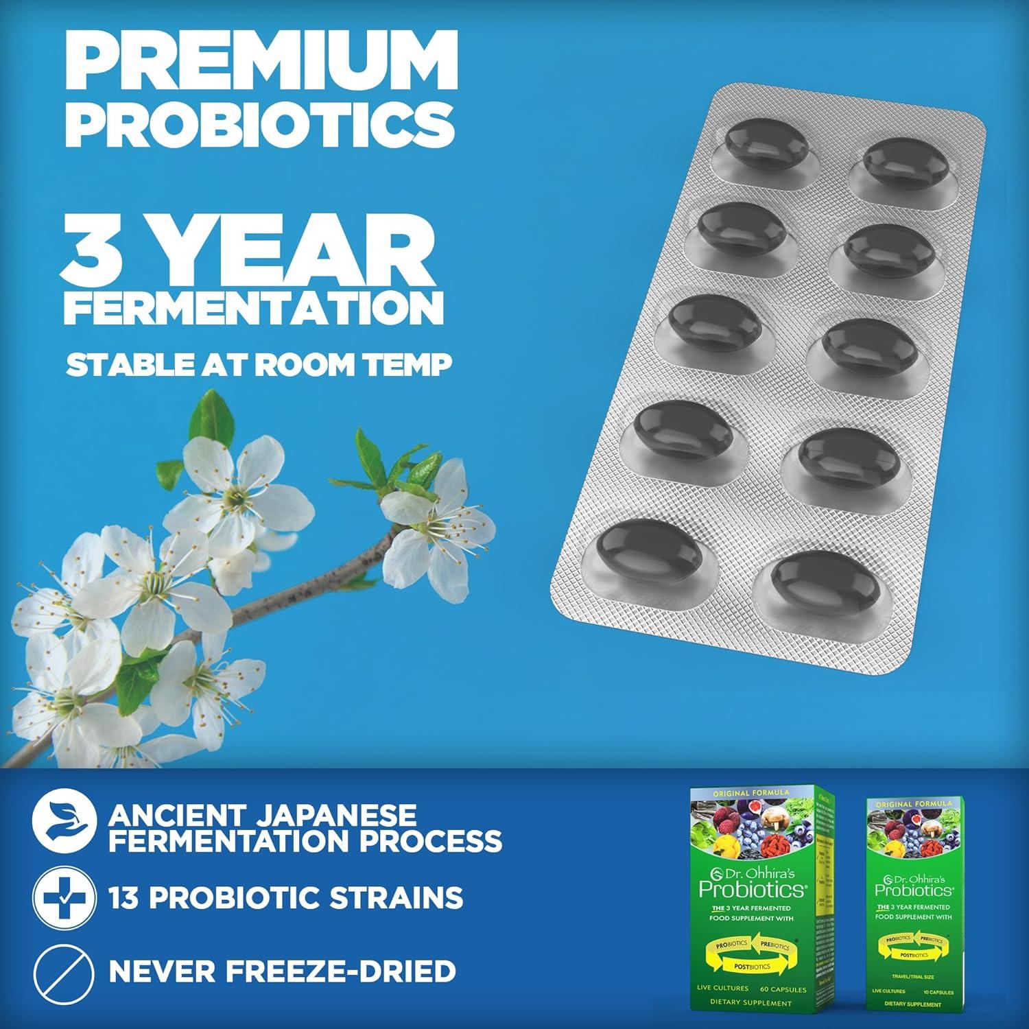 Probioticos Dr. Ohhira 60 Cápsulas + 10 de Regalo 13 Cepas