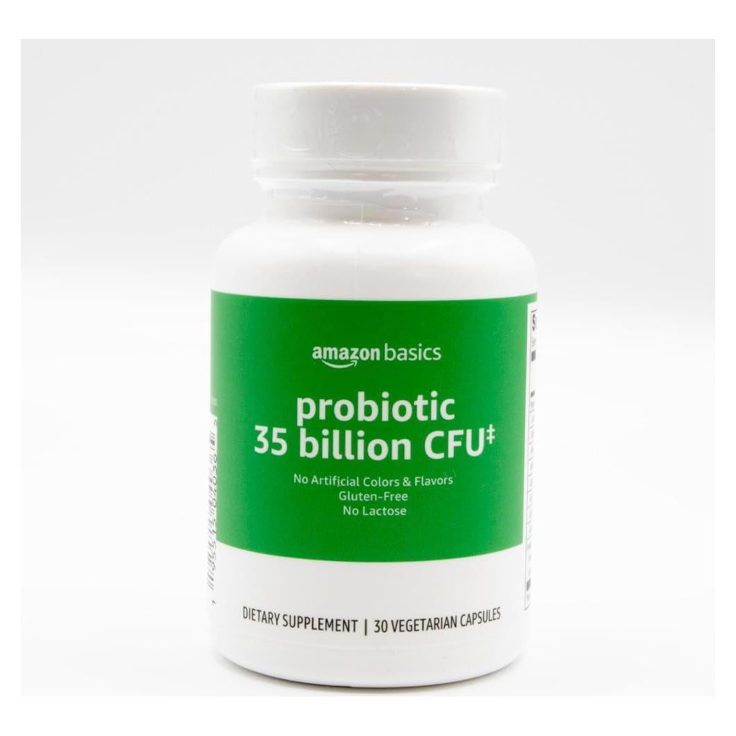 Probiotico Amazon Basics 35 Mil Millones CFU 30 Cápsulas Vegetarianas