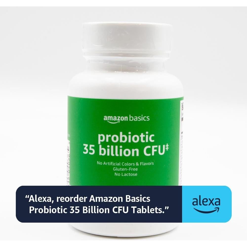 Probiotico Amazon Basics 35 Mil Millones CFU 30 Cápsulas Vegetarianas
