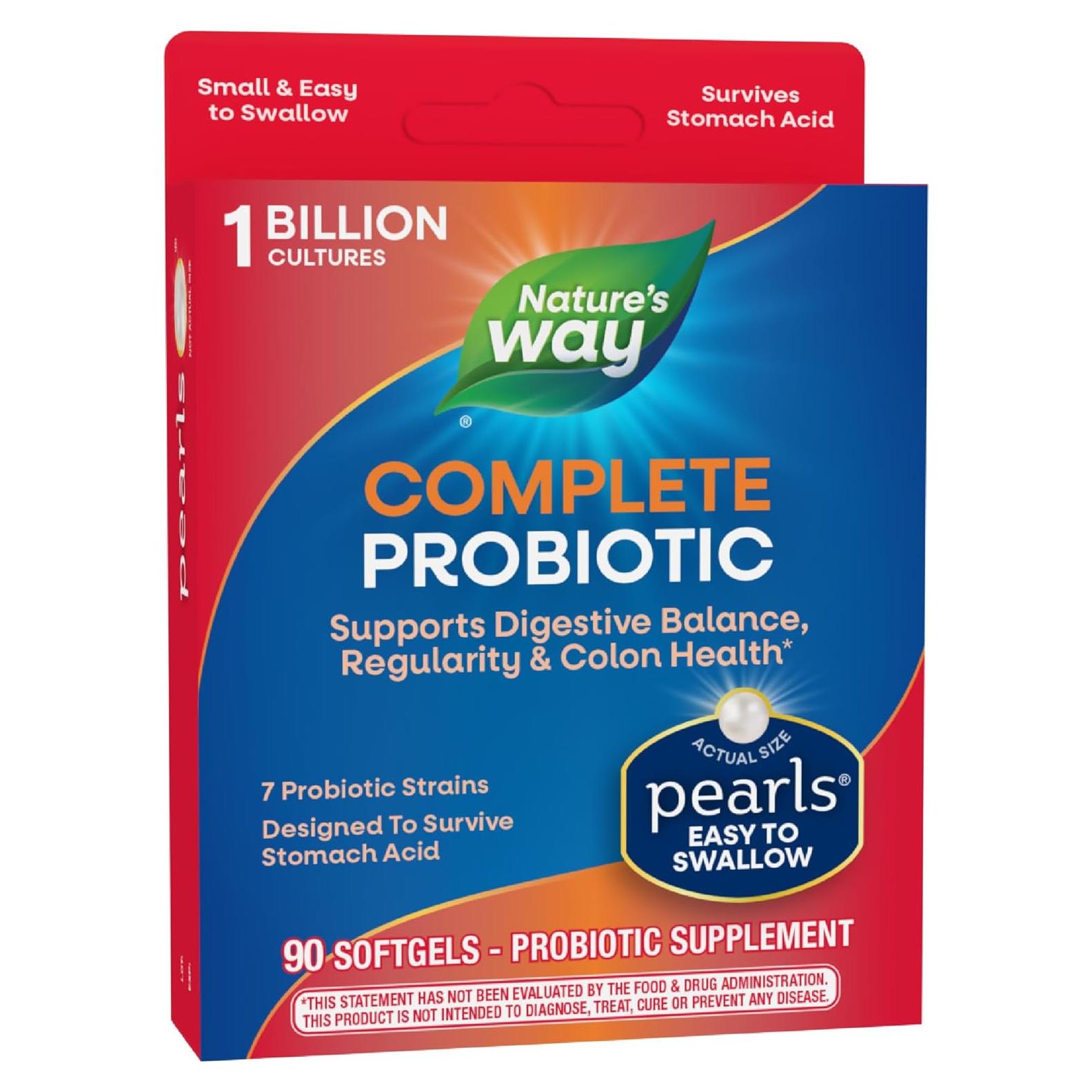 Perlas Probioticas Nature's Way 90 Gelatinas Blandas Digestivas