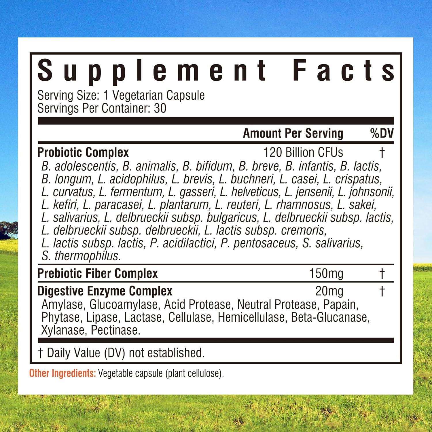 Probioticos Innate Vitality 120 Mil Millones 30 Caps Veganas