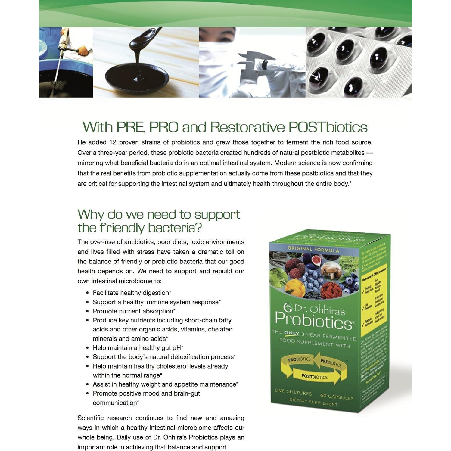 Probioticos Dr. Ohhira 120 Cápsulas - Fórmula Profesional 5 Años