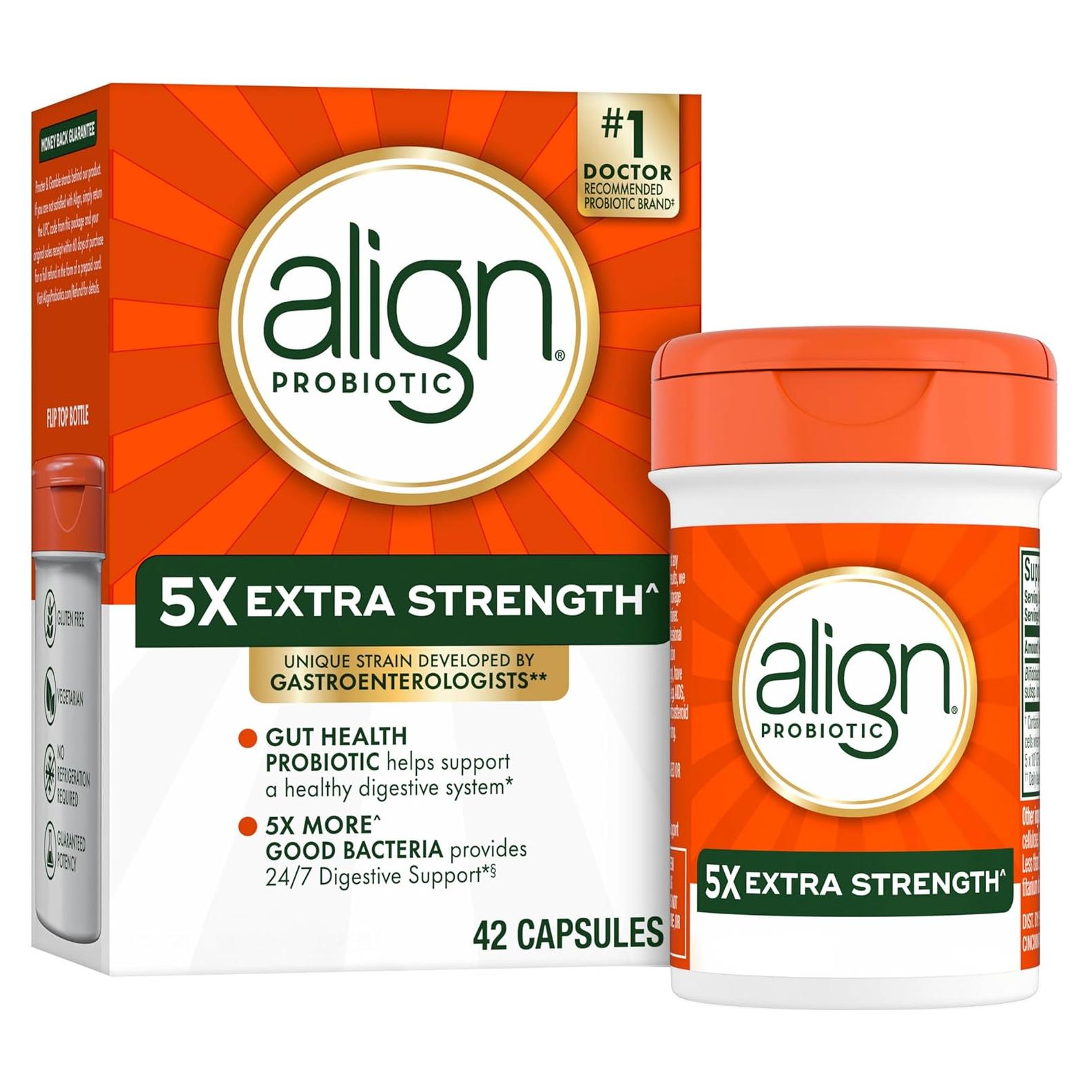 Probioticos Align Extra Fuerte 42 Cápsulas - Salud Digestiva
