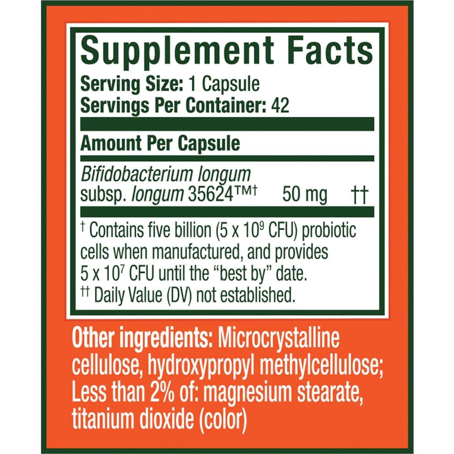 Probioticos Align Extra Fuerte 42 Cápsulas - Salud Digestiva