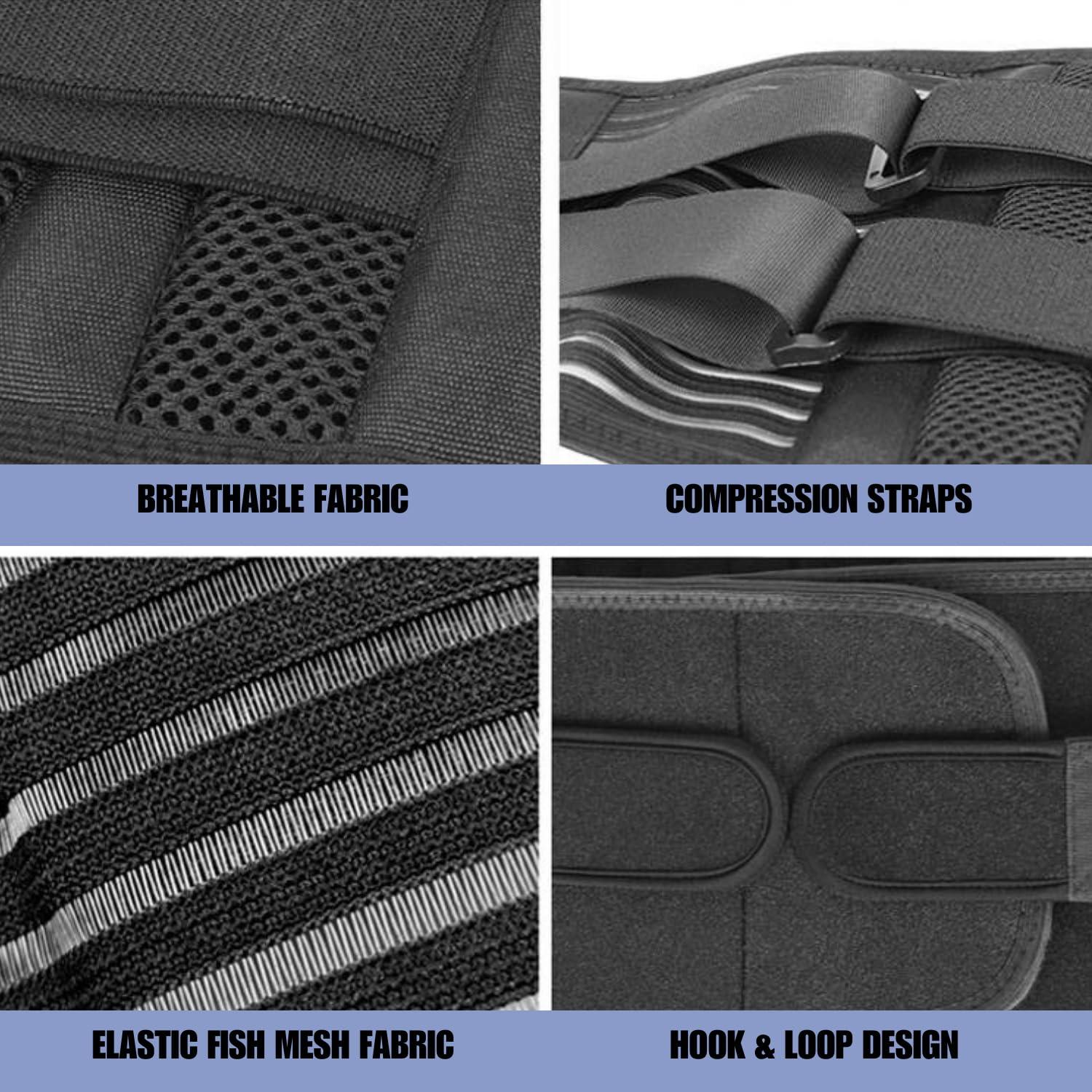 Faja de Soporte de Espalda Ajustable Hebei - Alivio Dolor Lumbar