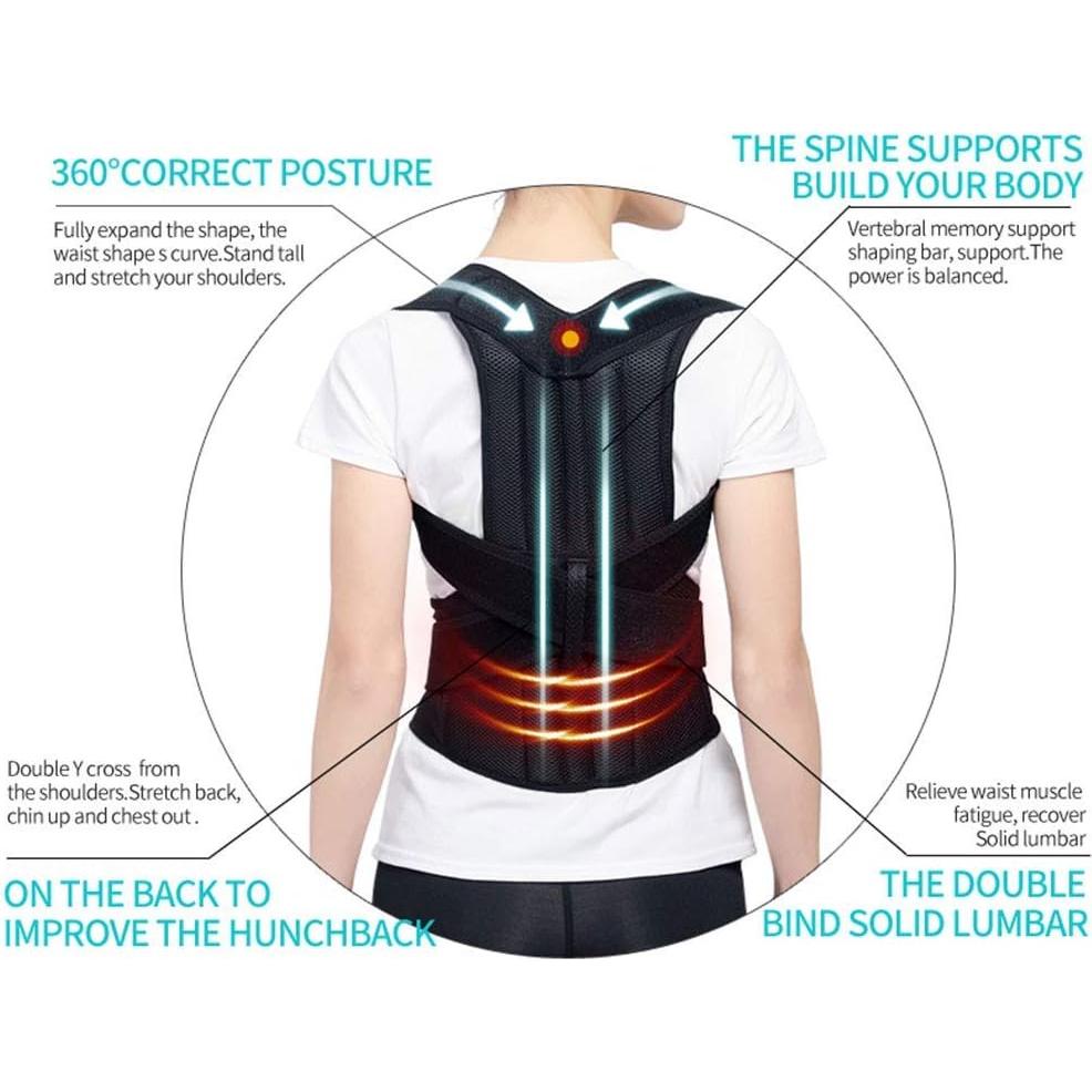 Corrector de Postura WNHTFAC Faja Lumbar Ajustable S