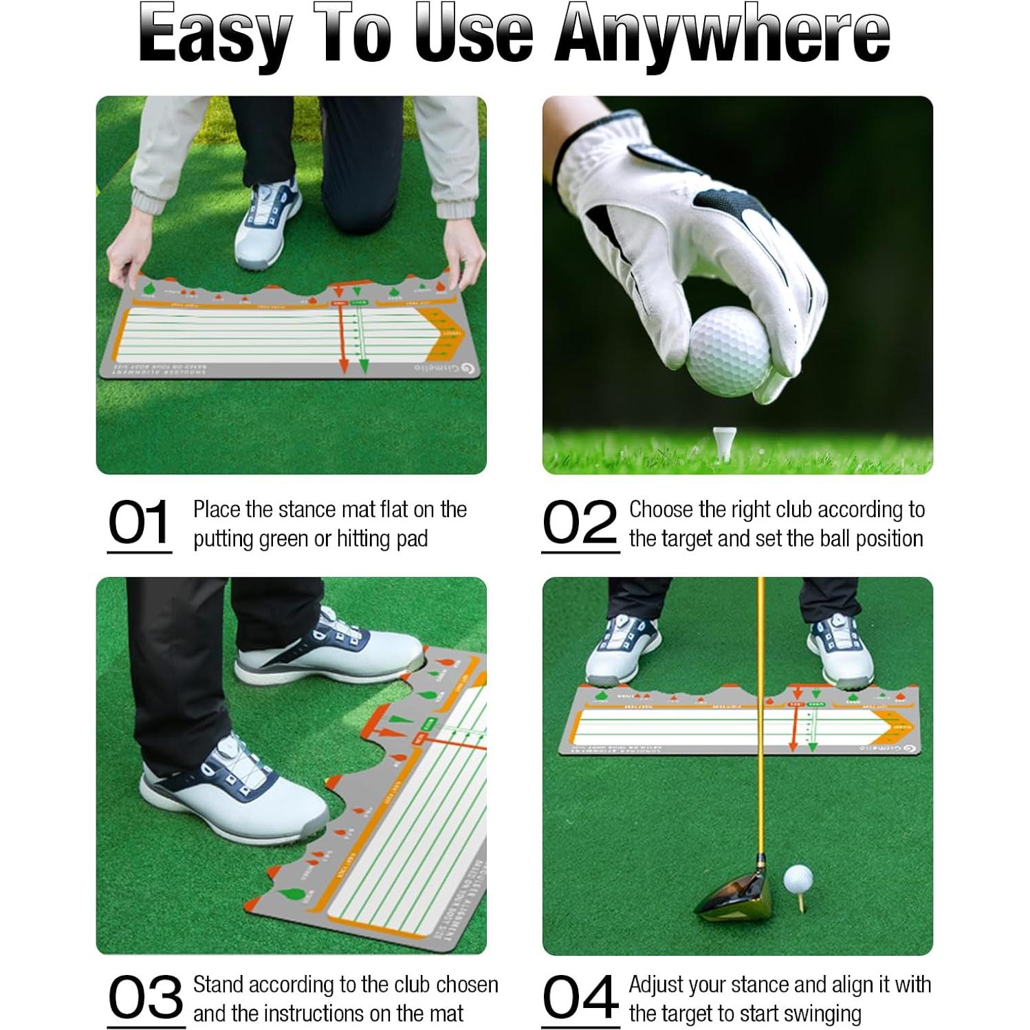 Alfombra de Entrenamiento de Golf Gismelio Plegable para Principiantes