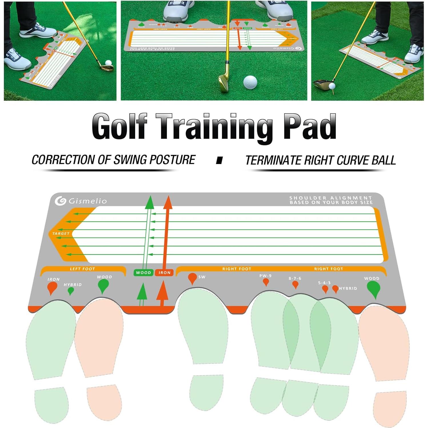 Alfombra de Entrenamiento de Golf Gismelio Plegable para Principiantes