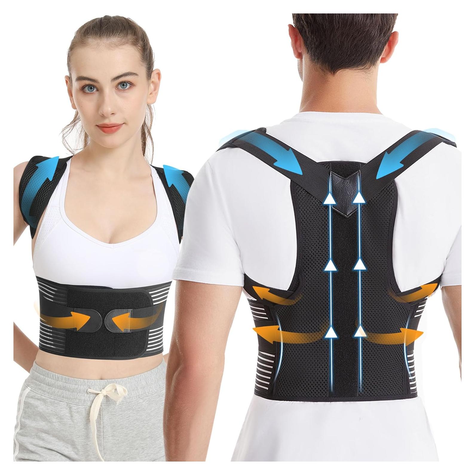 Corrector de postura ajustable Herokoo para espalda y hombros