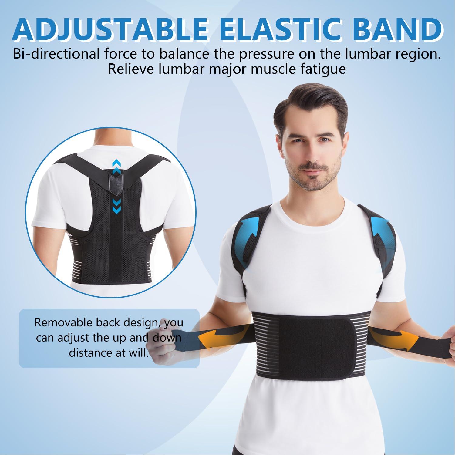 Corrector de postura ajustable Herokoo para espalda y hombros