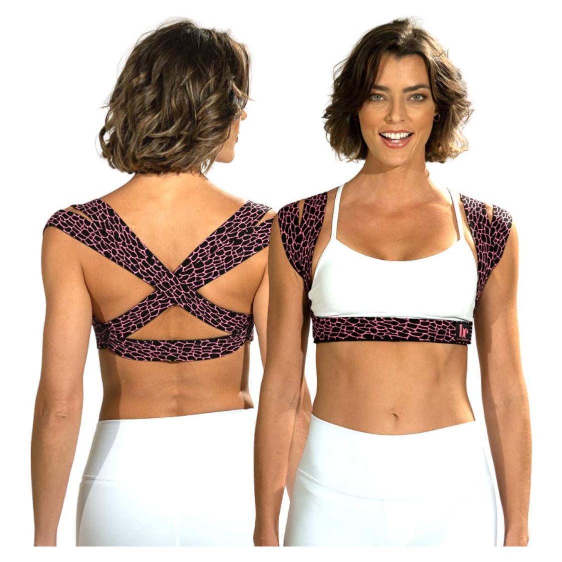 Corrector de Postura BackEmbrace M/L Piedra Rosa - Alivio Espalda