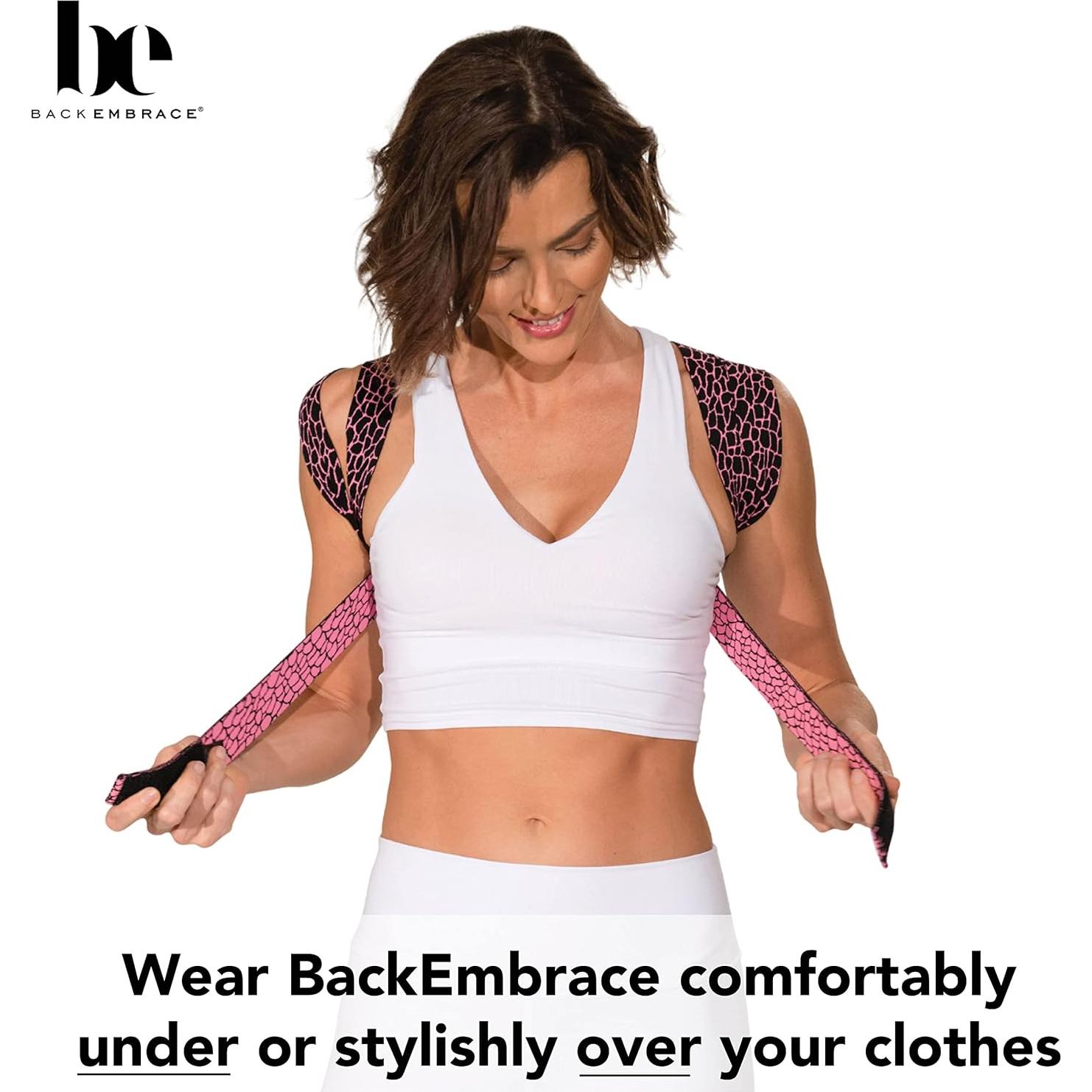 Corrector de Postura BackEmbrace M/L Piedra Rosa - Alivio Espalda