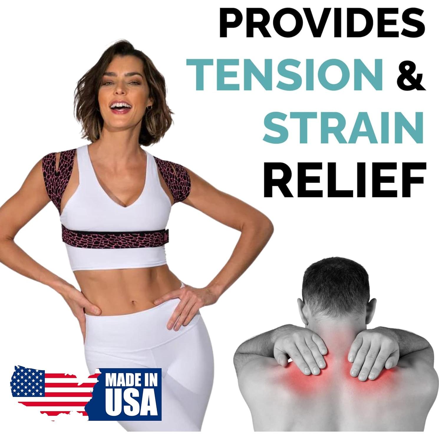 Corrector de Postura BackEmbrace M/L Piedra Rosa - Alivio Espalda