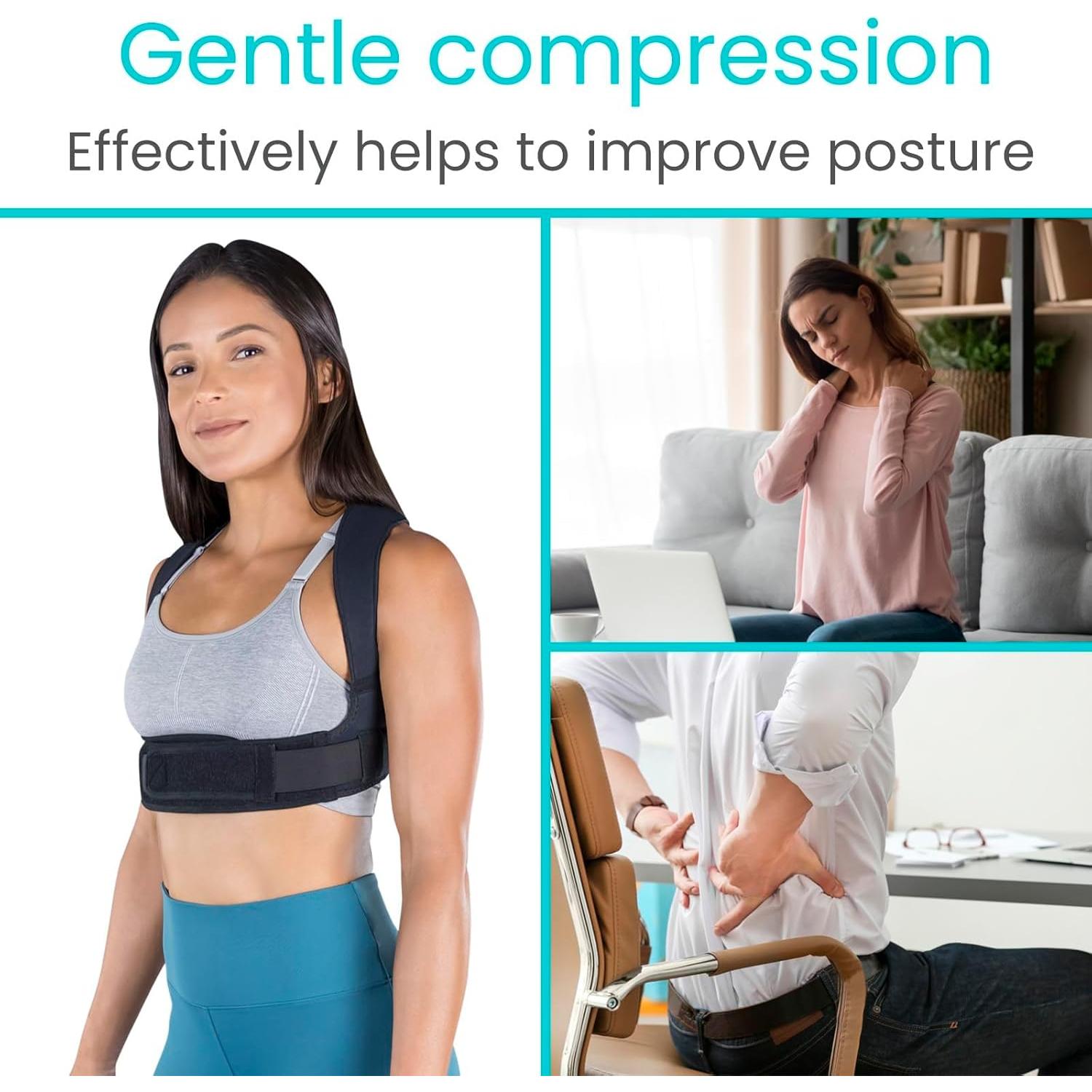 Corrector de Postura Vive Health - Faja Ajustable para Espalda