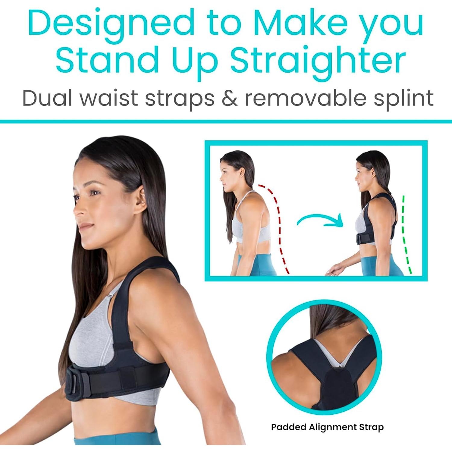 Corrector de Postura Vive Health - Faja Ajustable para Espalda