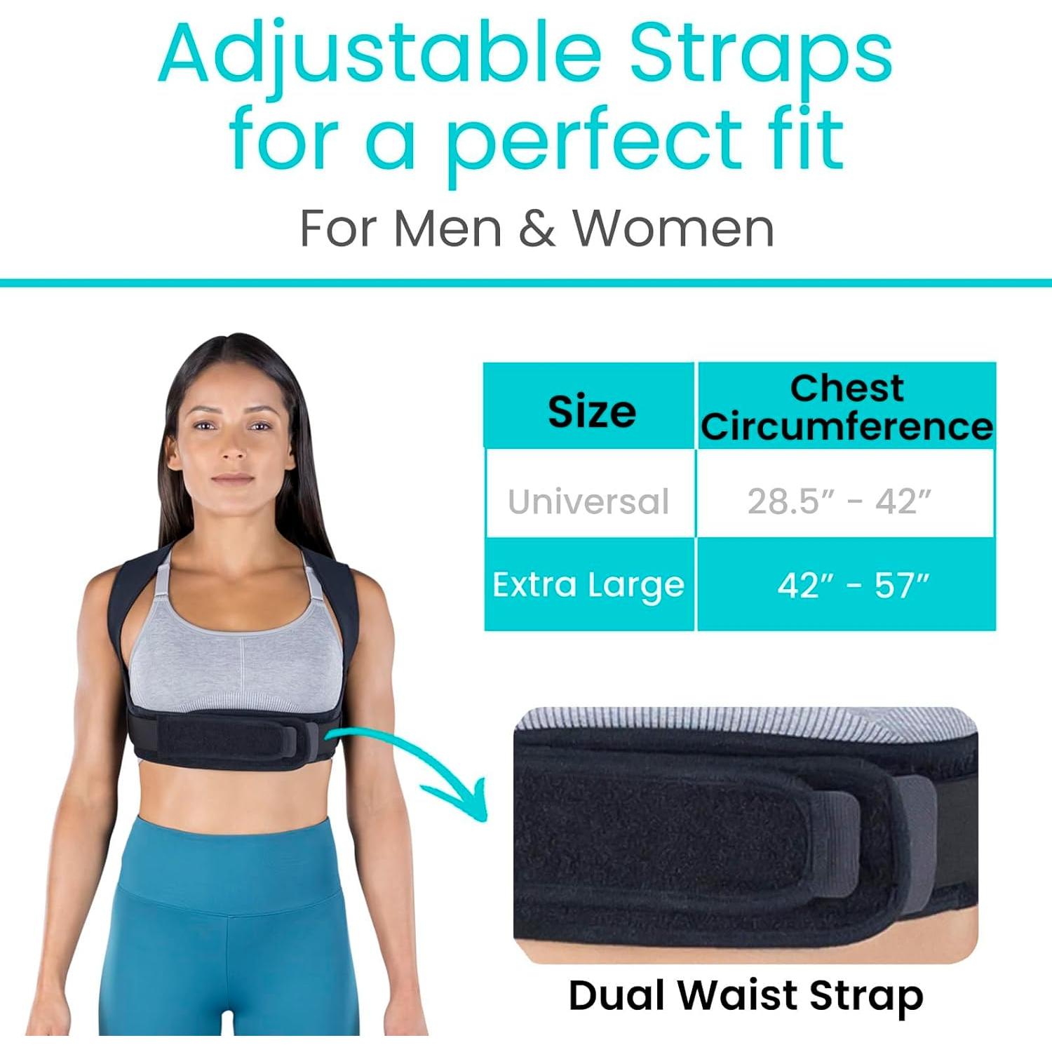 Corrector de Postura Vive Health - Faja Ajustable para Espalda