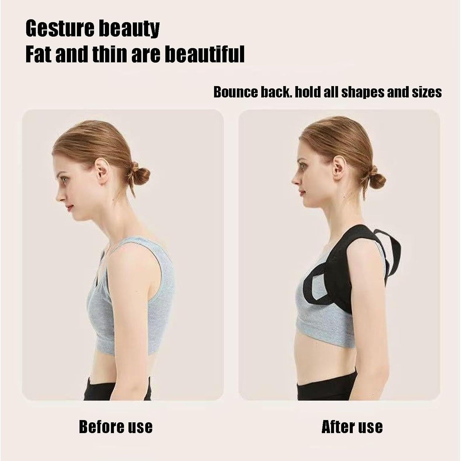 Corrector de Postura Unisex XILEAN Rojo M (60-70kg)